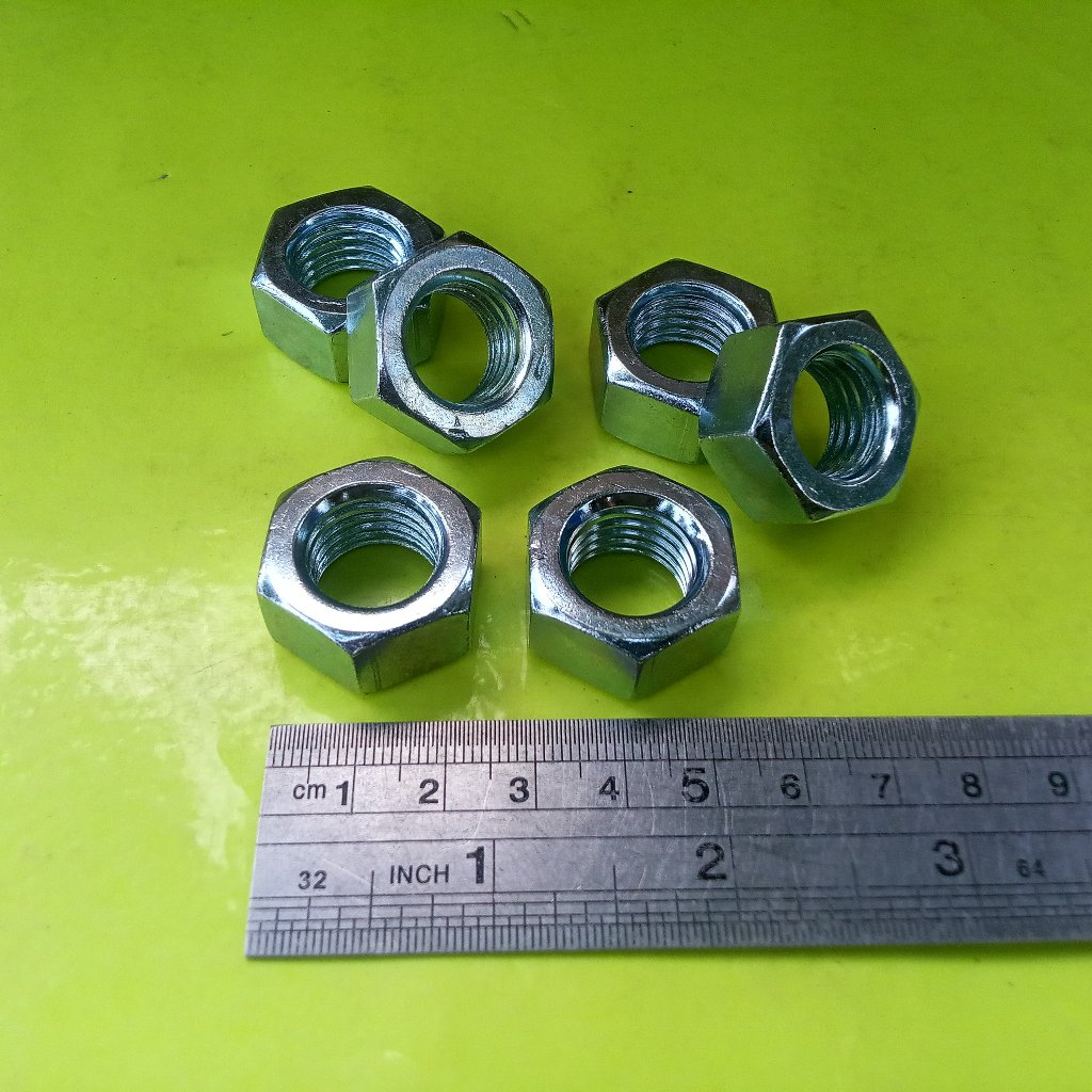 MUR PUTIH M16 / MUR BAUT KUNCI 24 / MUR M16 GALVANIS / MUR GALVANIZ M16 / NUT M16 BAUT 24
