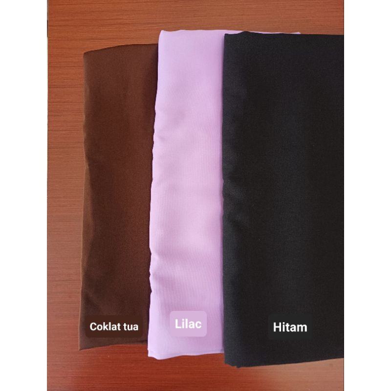 Jilbab segiempat wolfis grade B 130x130 Coklat Tua