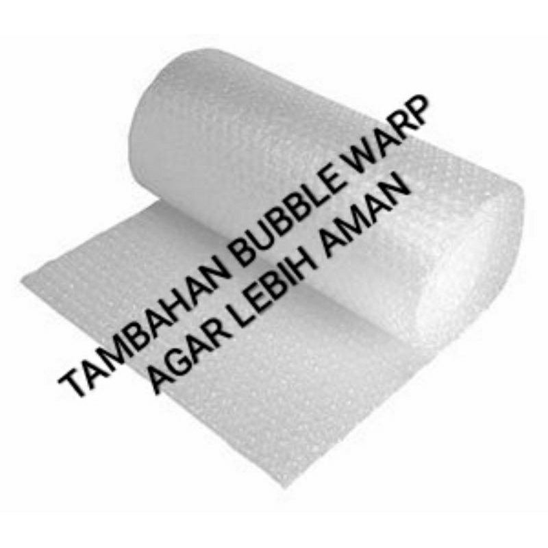 

Bubble warp, tambahan biaya bubble warp agar lebih aman, WAJIB JIKA BELI TOPLES