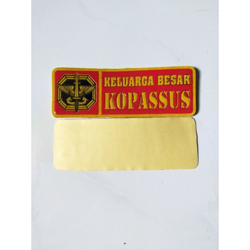 

stiker embos tempel keluarga besar KOPASSUS
