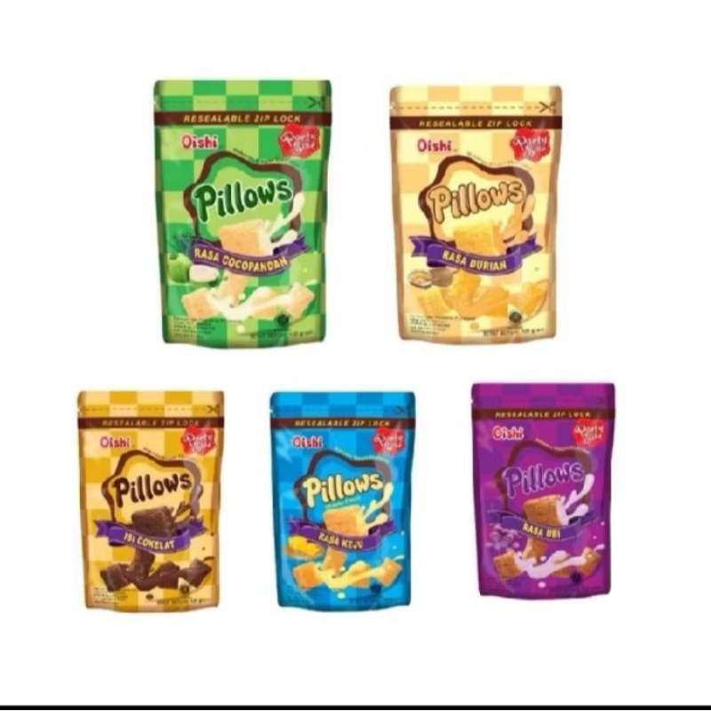 

SNACK OISHI PILLOWS RASA COKELAT BERAT 100 GRAM