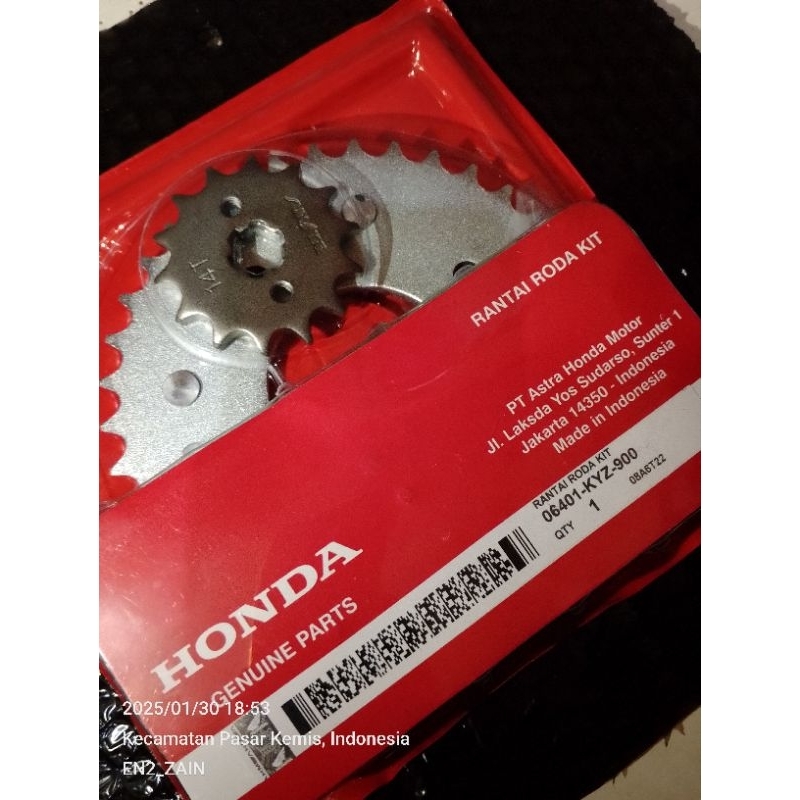 Gear set komplit KYZ Honda Supra x helm in Supra x 125 fi injection Blade new 125 fi Original AHM