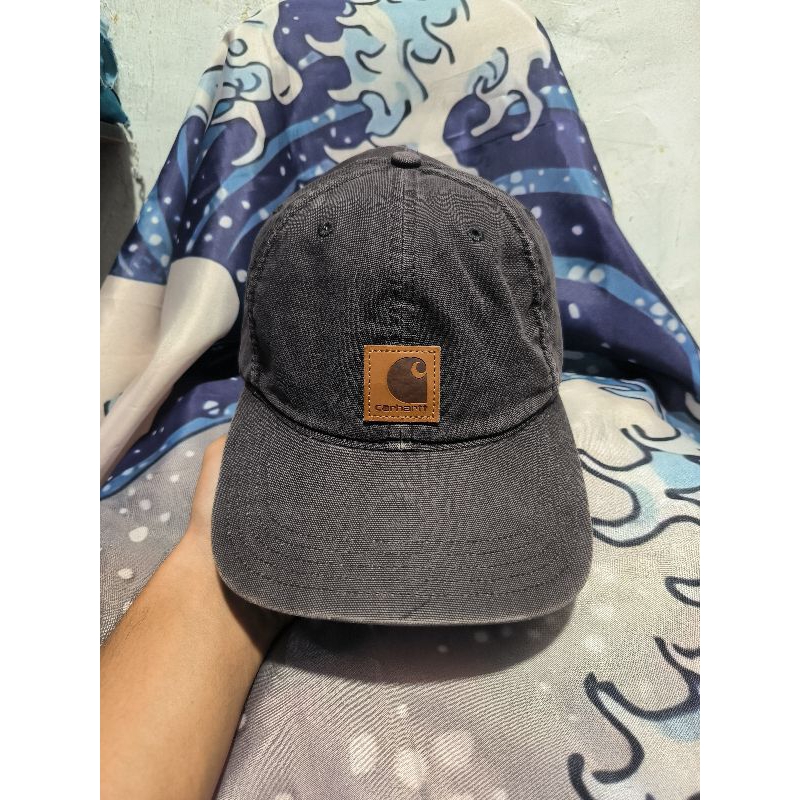 Topi Carhartt Odessa Leather patch original