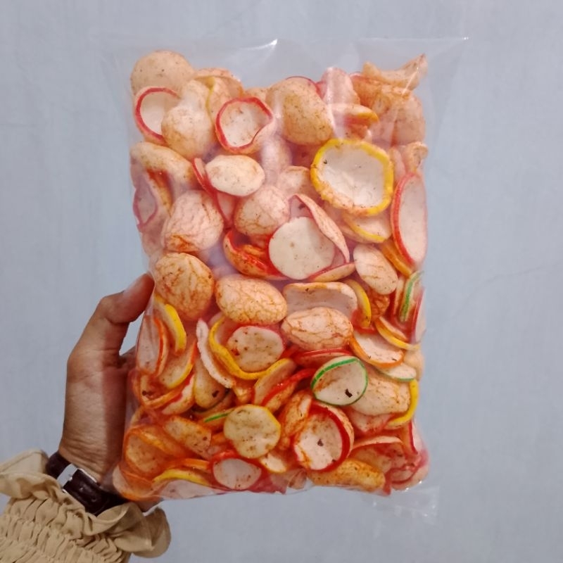 

Kerupuk Seblak Kering Pedas, Gurih - 200gr/Kg