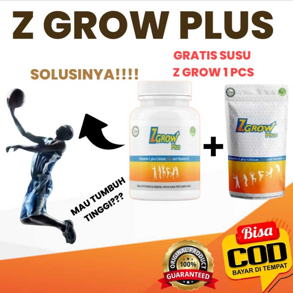 Peninggi Badan Z Grow Plus - Dukung Perkembangan Tinggi Badan dengan Nutrisi Tepat untuk remaja