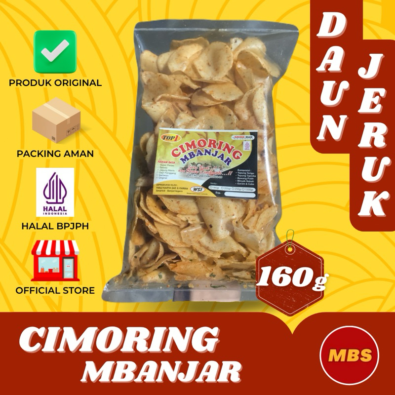 

CIMORING MBANJAR PEDAS DAUN JERUK GURIH ASIN RENYAH 160g - MUBAROK SNACK