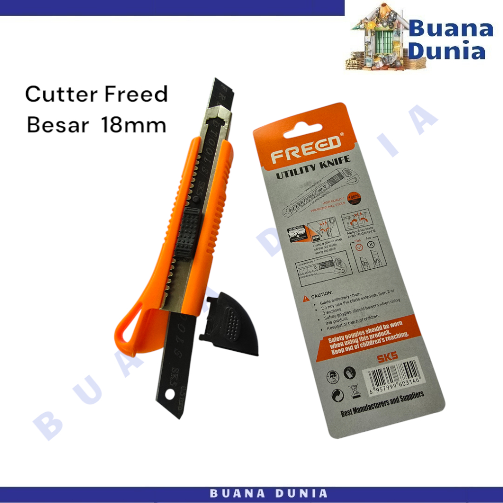 

Cutter Freed Original | Pisau Cuter | Pemotong Kertas | ATK