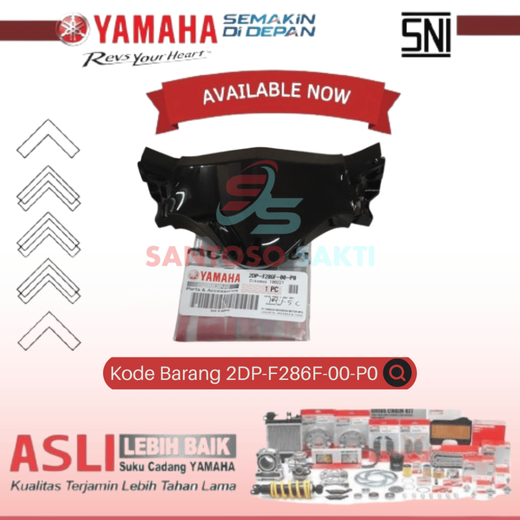Cover Dagu Lampu Depan Nmax Old Hitam Glosy ORIGINAL YAMAHA 2DP-F286F-00-P0