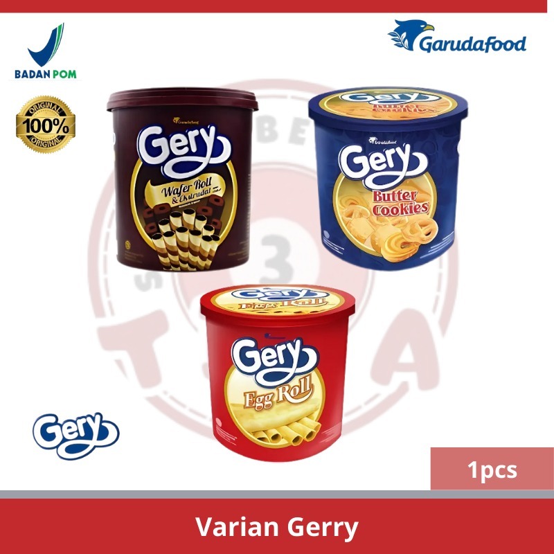 

GERRY WAFER ROLL EKSTRUDAT/EGGROLL/BUTTER COOKIES KEMASAN 350G