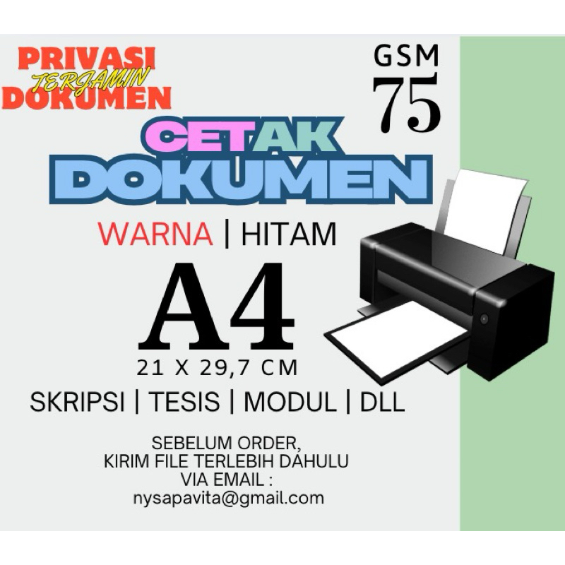 

Jasa Print Cetak Dokumen A4 75 GSM Murah , cepat dan Berkualitas