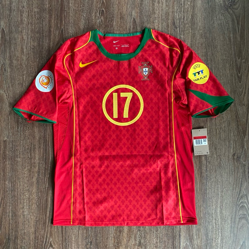 Jersey Asli Original Portugal 2004 Reissue Reproduction Nike Spek Player Issue