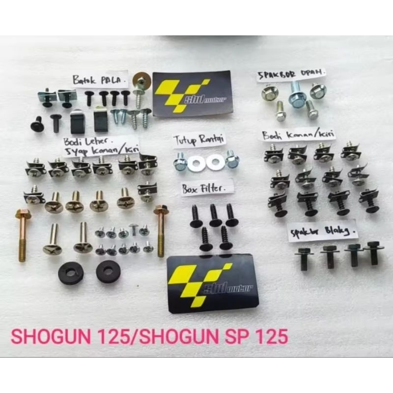 baut full body shogun 125/baut lengkap body shogun sp 125 baut full body shogun 125/baut lengkap bod