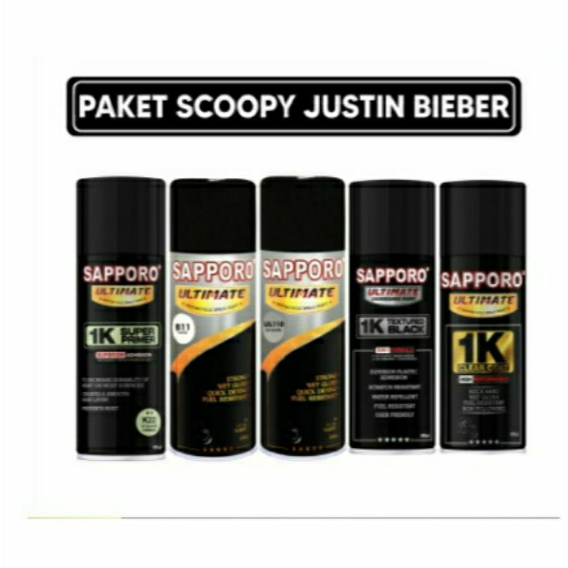 #MAU# Cat Semprot Sapporo Ultimate Paket Lengkap Repaint Honda Scoopy Justin Bieber (K22,B11,UL110,K