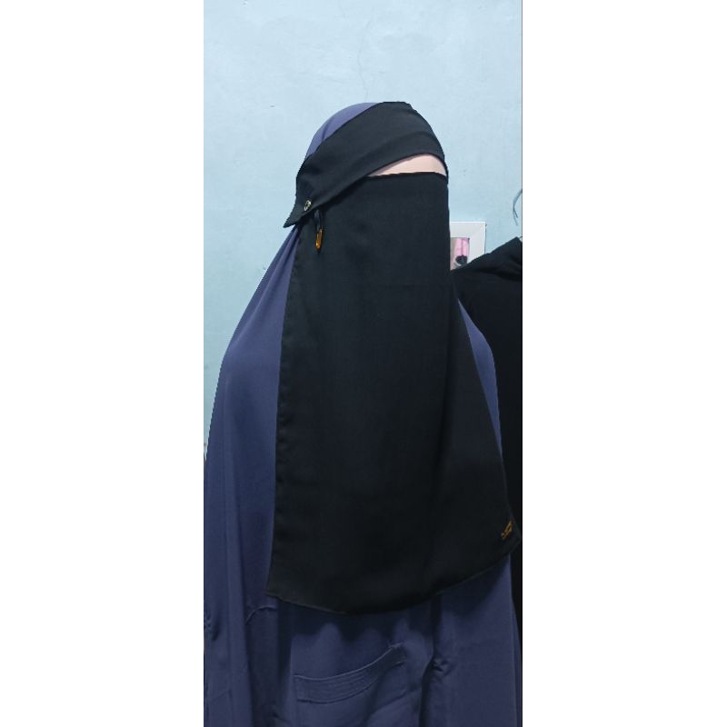 cadar bandana poni karet kancing