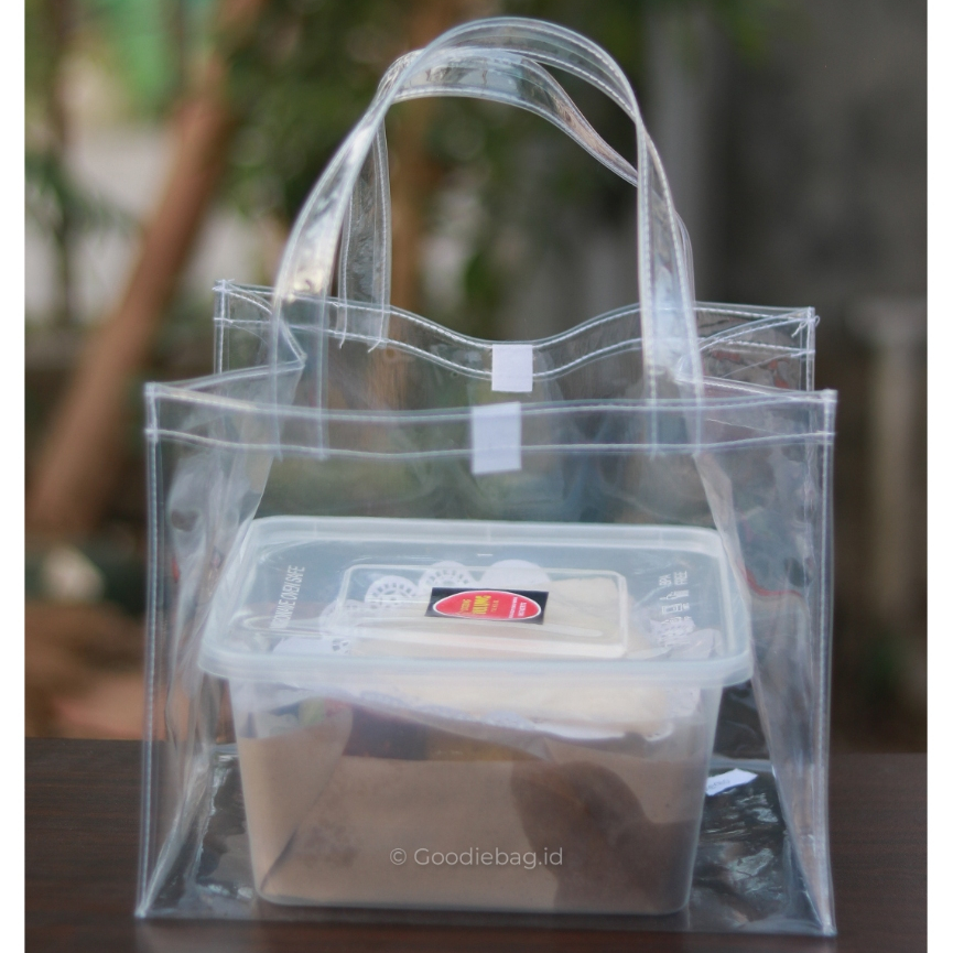 

Tas Mika Hampers P25xL20xT20 Goodie Bag Bening Transparan Kotak Bento