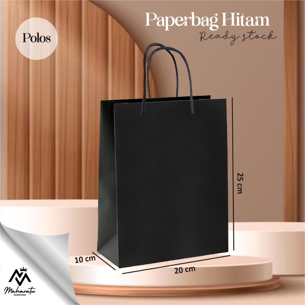

PAPER BAG HITAM MURAH - TAS SOUVENIR PERINKAHAN KEKINIAN HAJATAN/ULTAH - READY STOCK