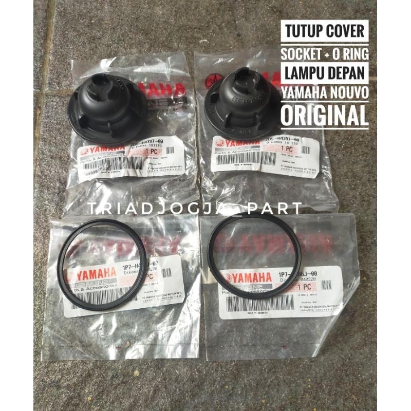 cover tutup socket soket lampu depan nouvo z nouvo lele original set