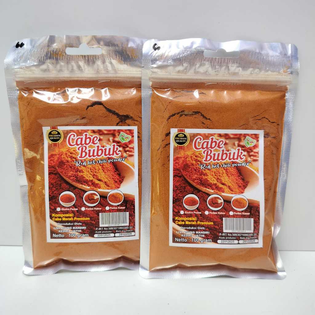 

Cabe Bubuk/Chilli Powder Kemasan 250 Gr