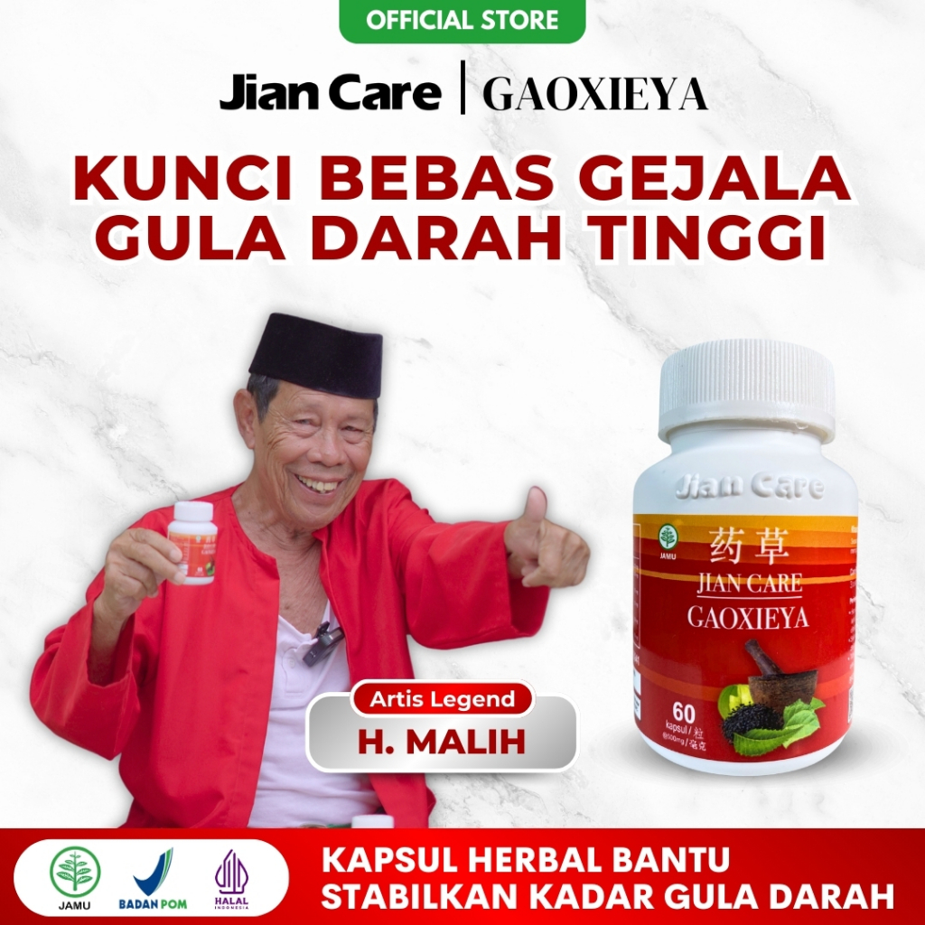 Jian Care Gaoxieya - Obat Cina Herbal Untuk Turunkan Gula Darah Meredakan Diabetes Kencing Manis