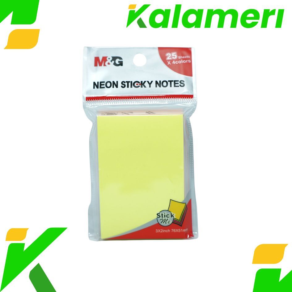 

M&G 3x2 Colorful Sticky Note 100 Sheets - Sticky Note 4 Warna Ukuran Medium