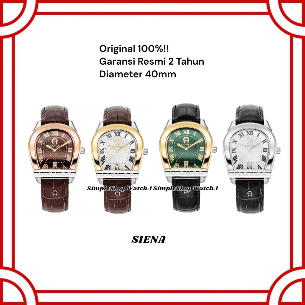 Original 100% Jam Tangan Pria AIGNER Sienna AGW.244001 AGW.244003 AGW.244004 AGW.244005 Garansi Resm