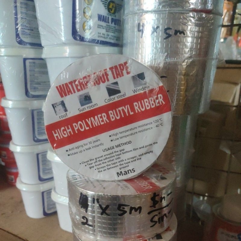 Waterproof tape / Lakban anti bocor tahan air / lakban alumunium perekat bocor