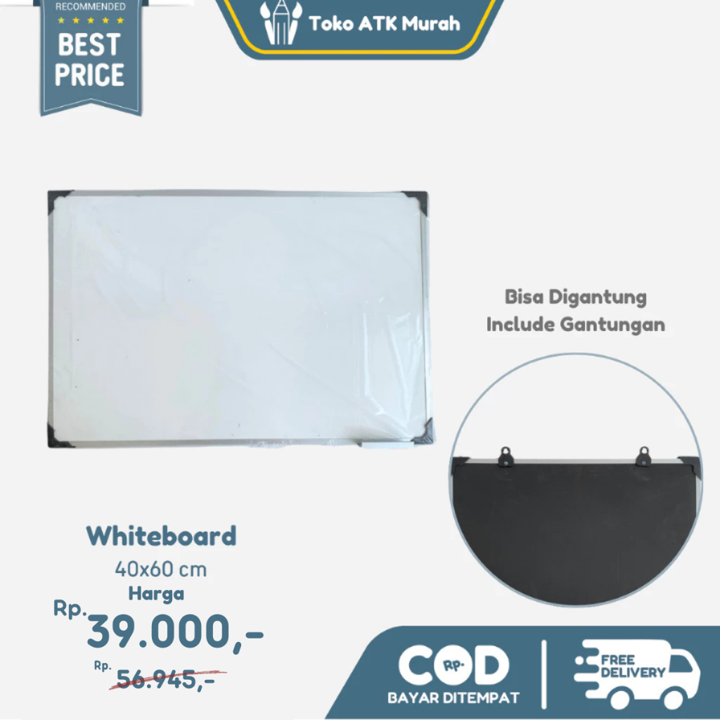 

NEW!!! Papan Tulis / Whiteboard 40x60
