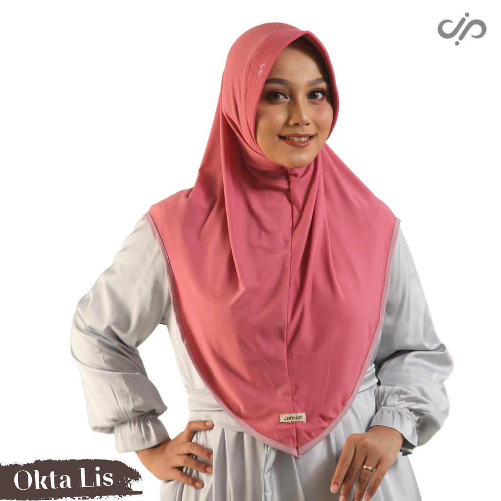 OKTA LIS - Bergo Hijab Instan Hijab Bergo Jersey Premium List Combi Ori Jamilah Hijab