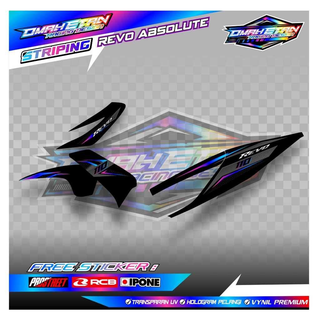 STRIPING VARIASI HONDA REVO ABSOLUTE / STICKER LIST VARIASI MOTOR HONDA REVO ABSOLUTE
