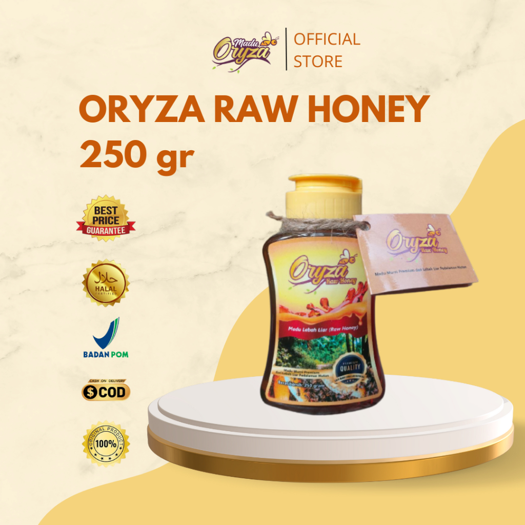 

Oryza Raw Honey 250gr Madu Oryza Booster Penambah Nafsu Makan Premium Pengganti Gula Alami LebahLiar