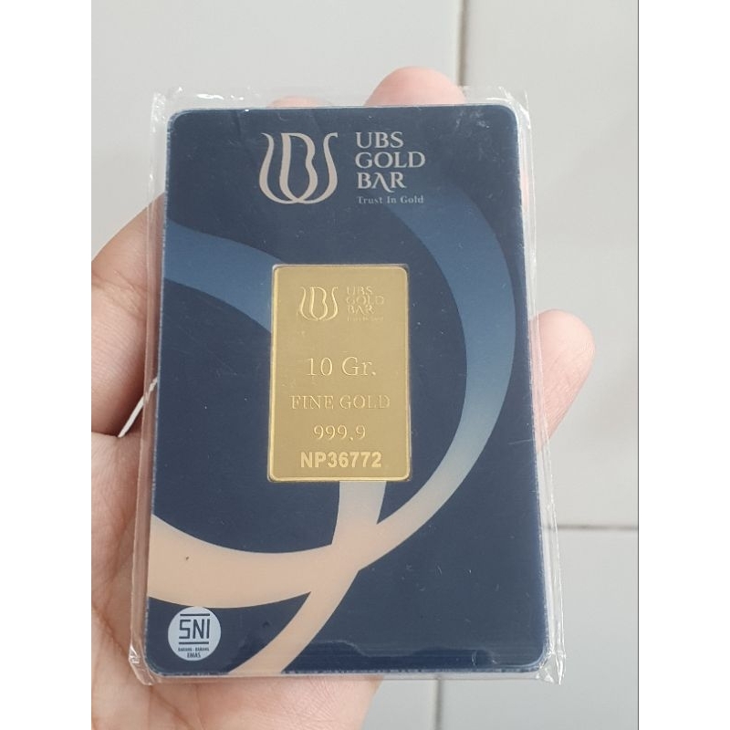 UBS gold bar 10gr kemasan press