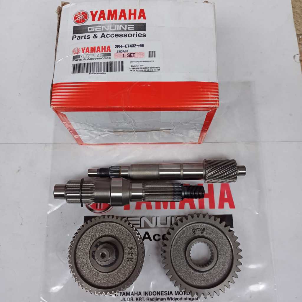 gigi rasio/gigi gardan set mio m3/mio z/fino 125/xride 125/soul gt 125