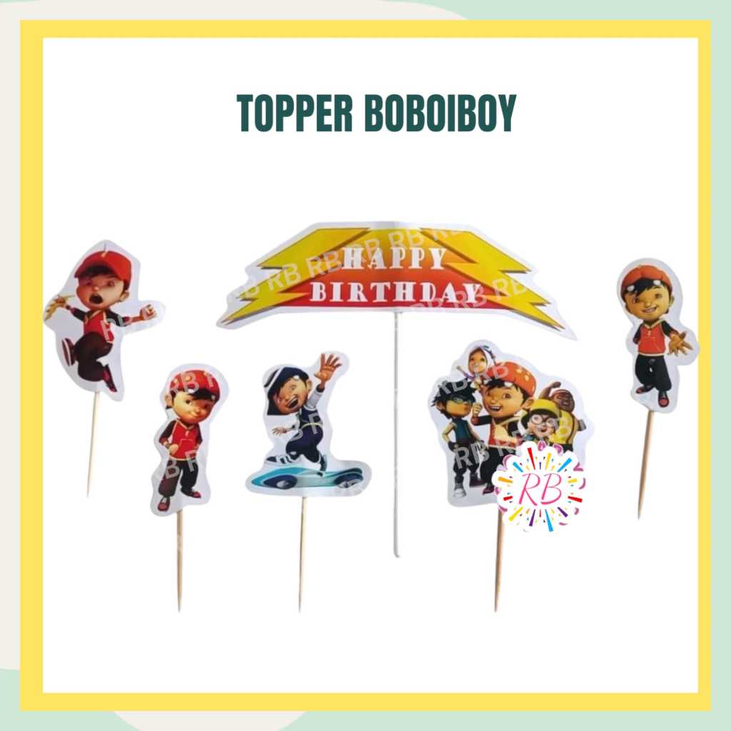 Topper BOBOIBOY / Topper Kue Boboiboy