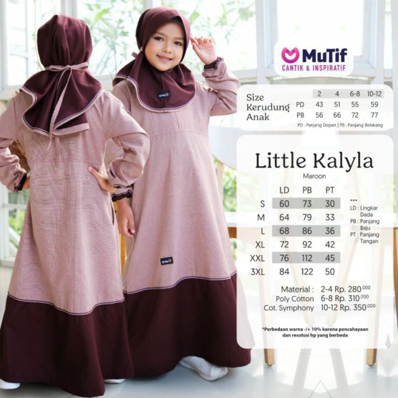 MuTif Little Kalyla Maroon