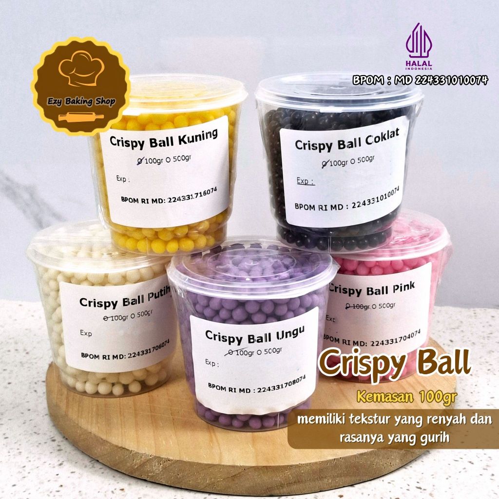 

Elmer Crispy Ball Coklat 100gr - Choco Caviar / Topping Donut