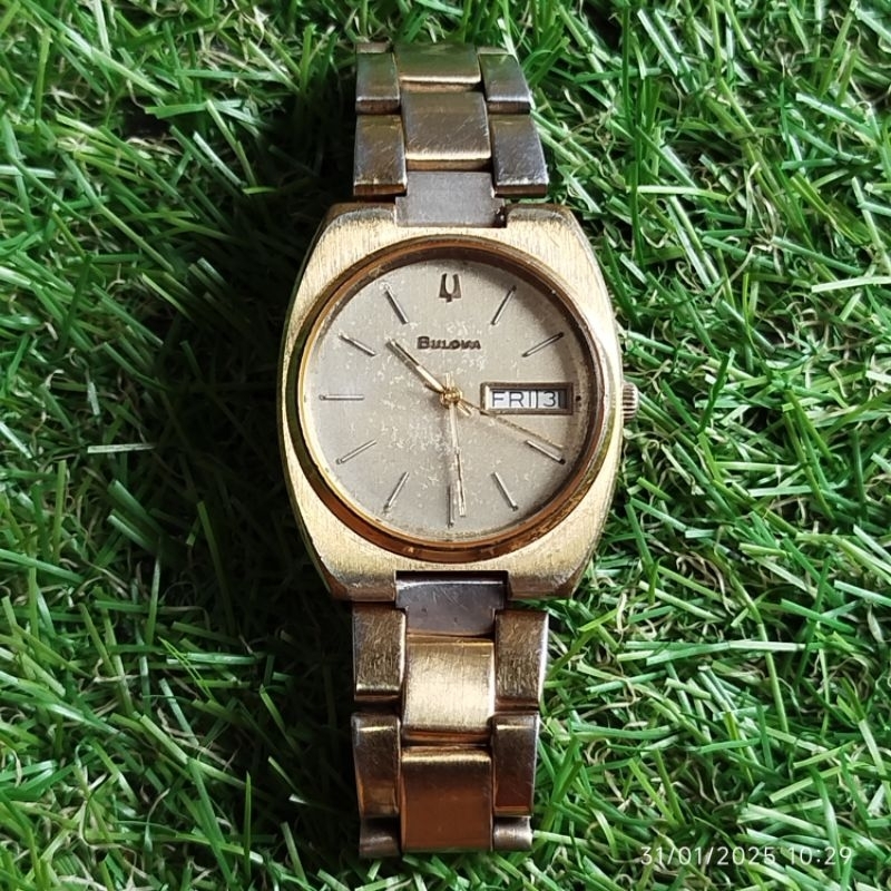 jam tangan pria original vintage BULOVA Automatic swiss