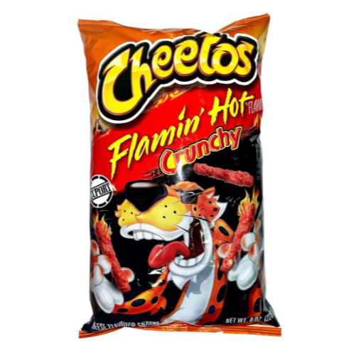 

Cheetos FLAMIN' HOT A SPICY CRUNCHY
