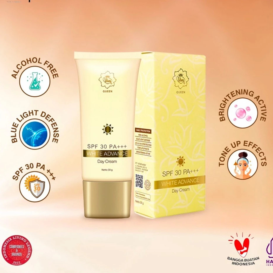 VIVA QUEEN SPF 30 PA +++ White Advance Day Cream30gr