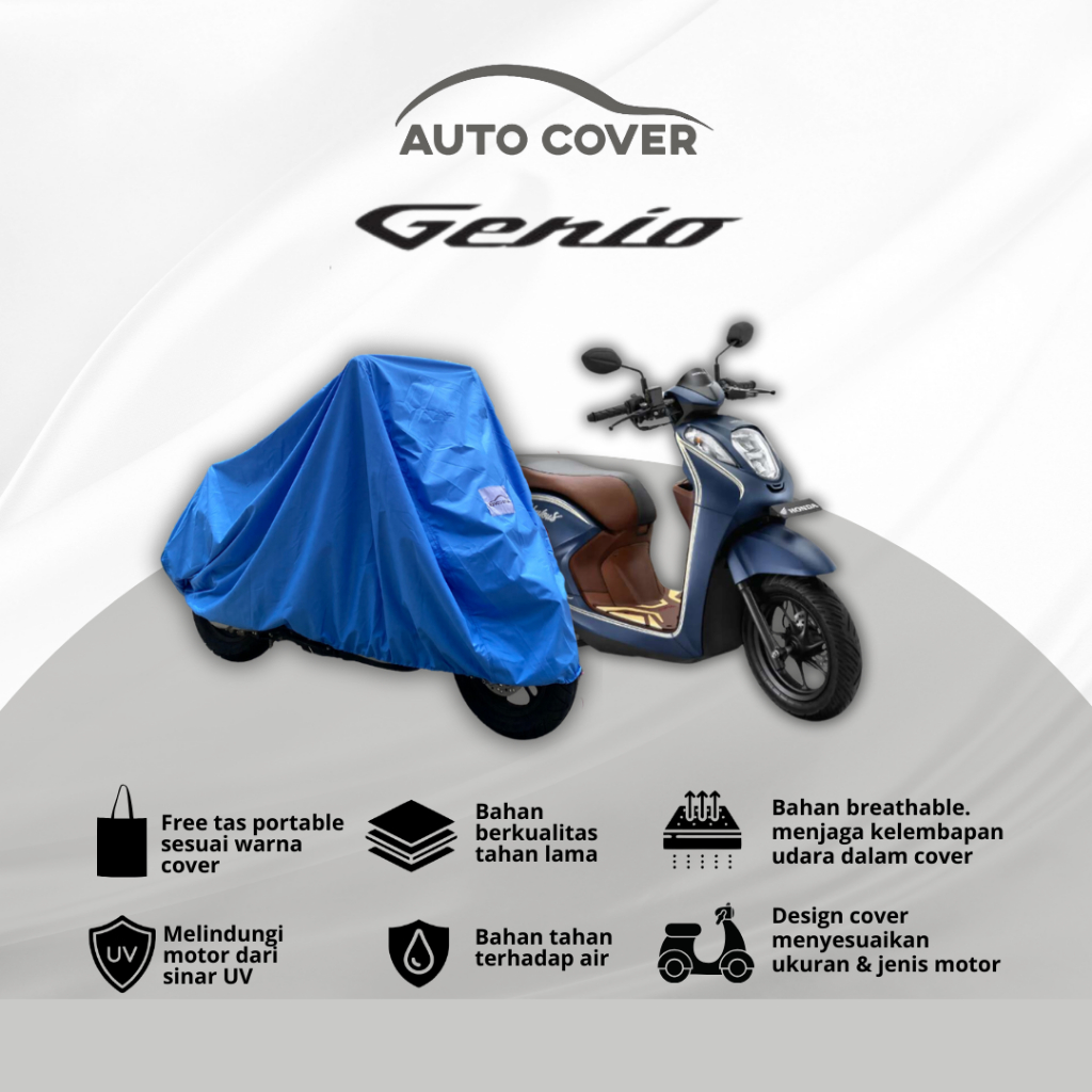 Autocover Cover Sepeda Motor HONDA GENIO Body Superior Semi Outdoor Extreme Full Outdoor Sarung Seli