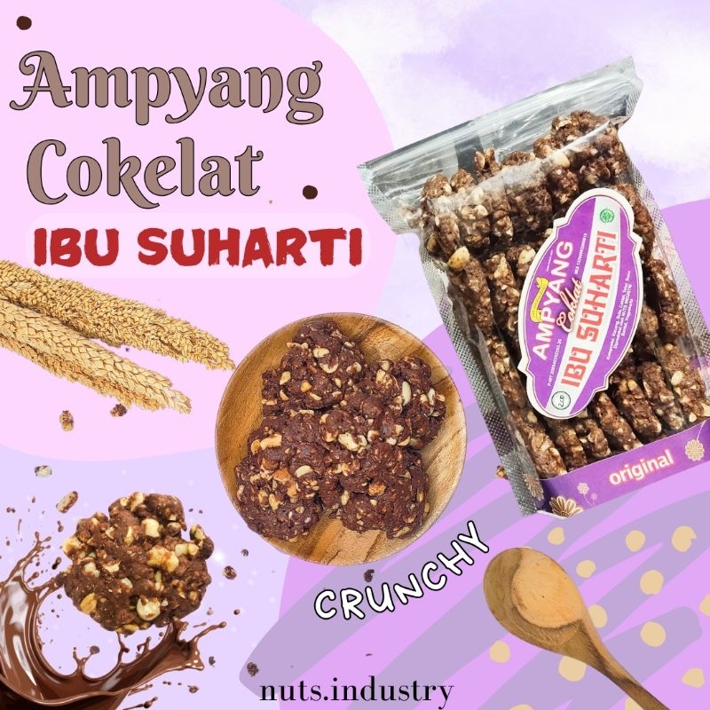 Kacang Coklat / Ampyang coklat Ibu Suharti 200 gr