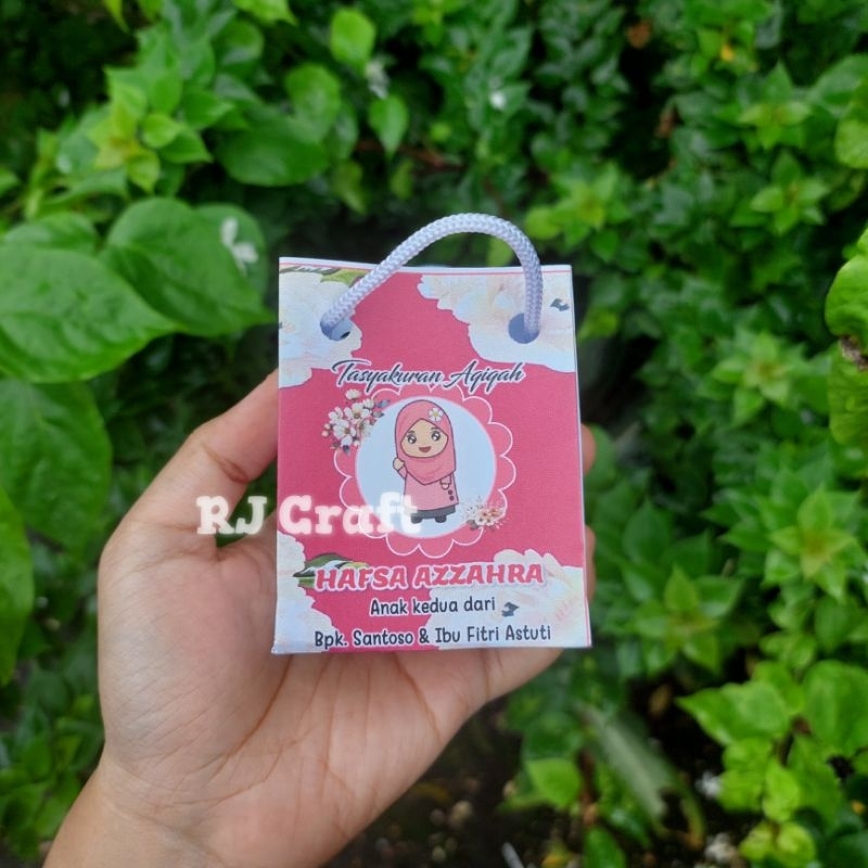 tempat telur aqiqah khitanan model tas bag custom (TIDAK READY)