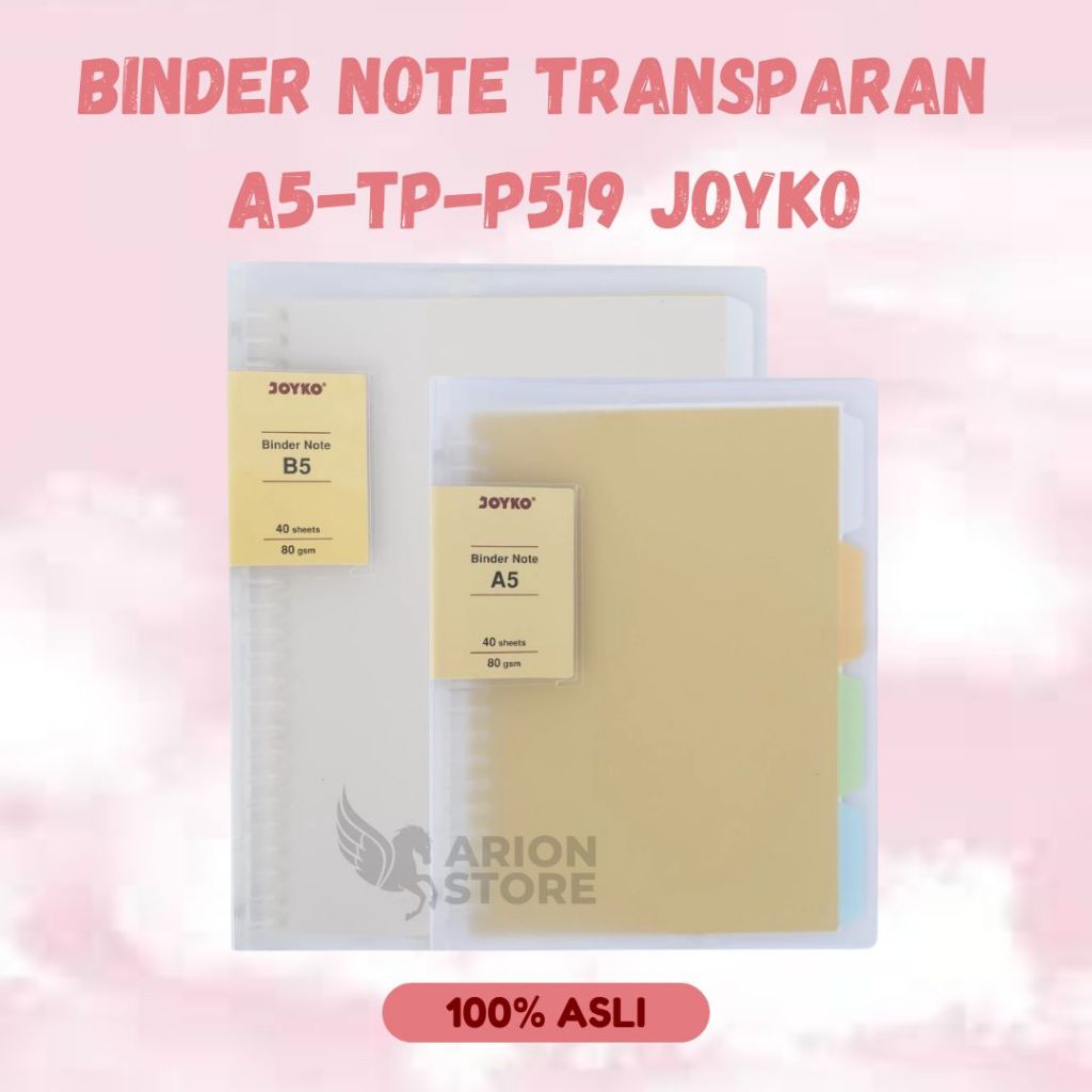 

[ARION STORE] Map Binder A5-TP-P519 Transparan Joyko / Map Binder A5 Bening [PCS]