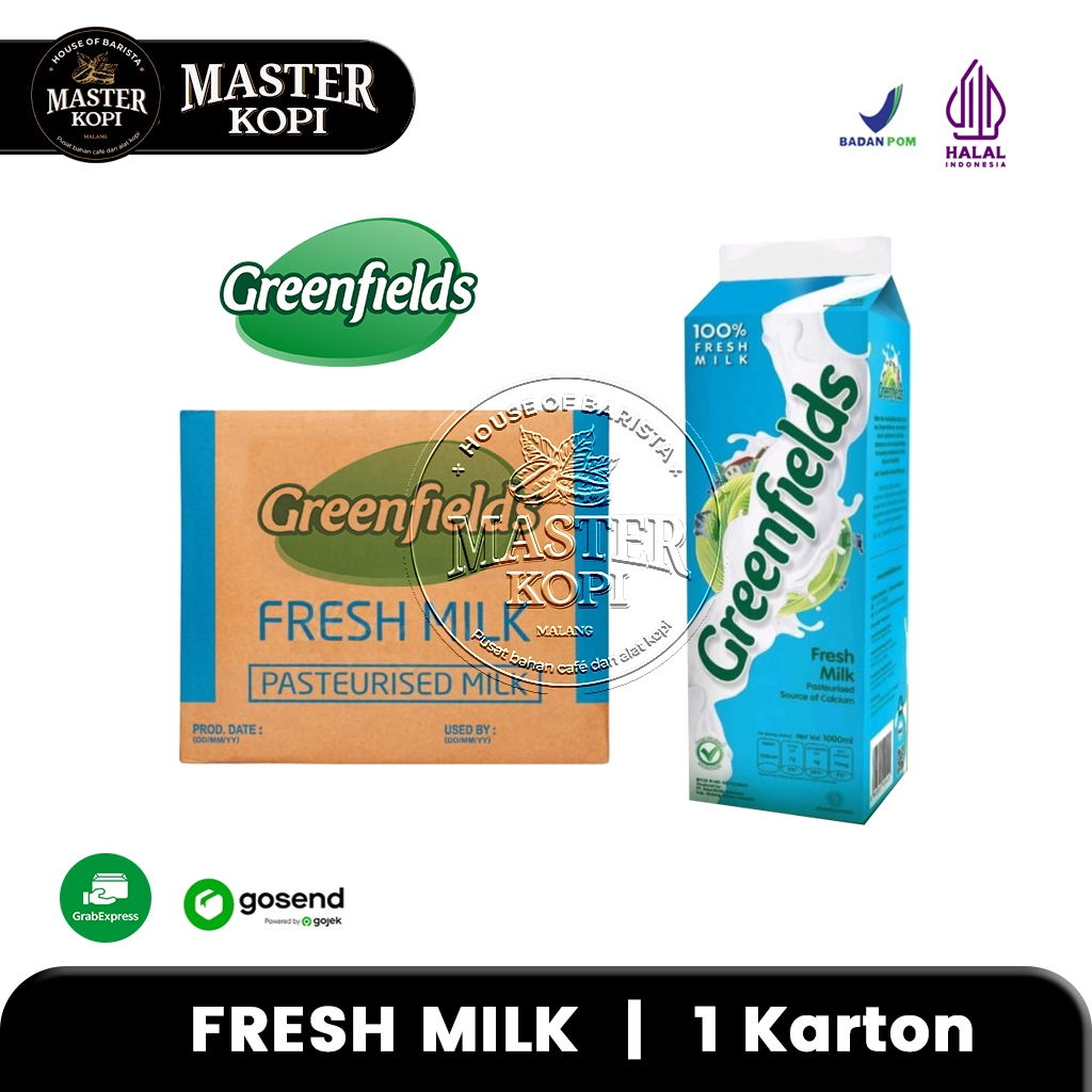 

Susu Greenfields Fresh Milk 1 Liter - 1 Karton (KHUSUS INSTANT)