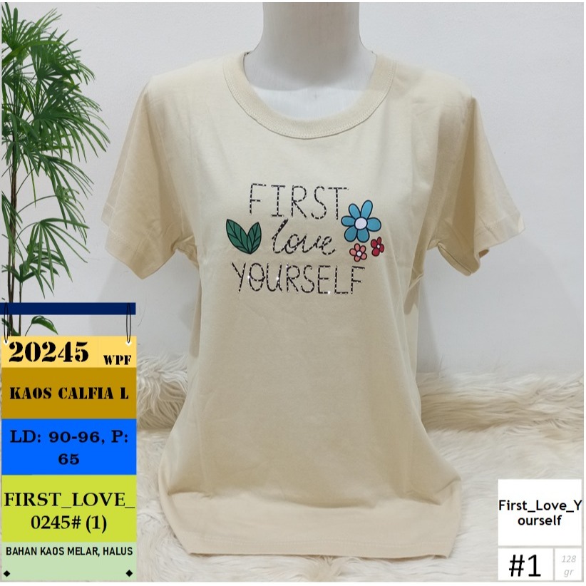 Kaos Calfia L Motif - Kaos Wanita Calfia Melar Halus Best Seller