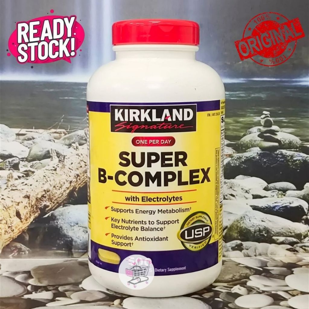 KIRKLAND - Super B-Complex (500 Tablets) Vitamin B Lengkap untuk Energi & Metabolisme