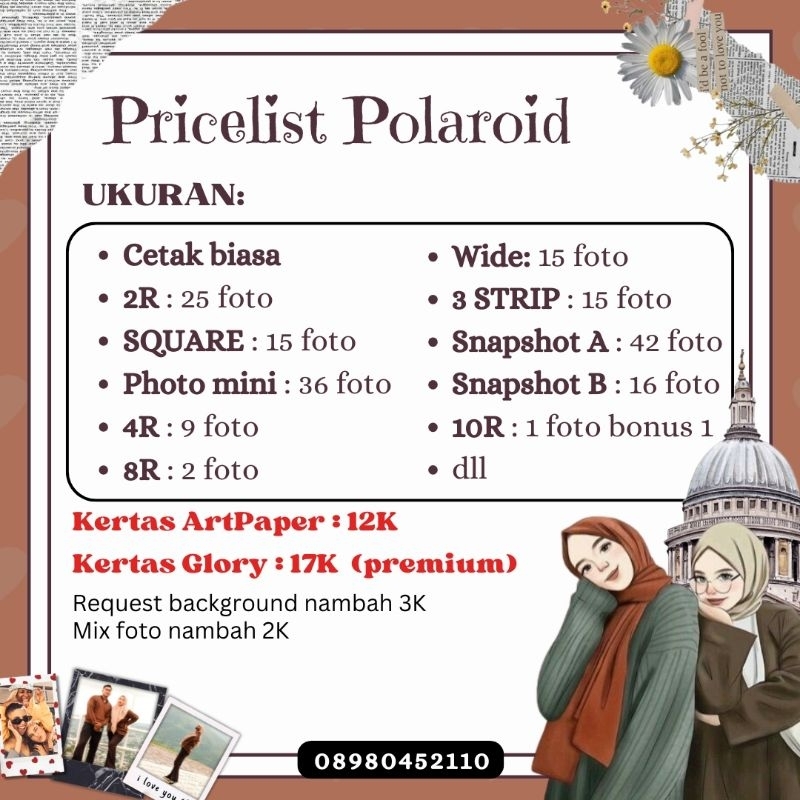 

CETAK FOTO POLAROID ART PAPER KEKINIAN MURAH DAN BERKUALITAS