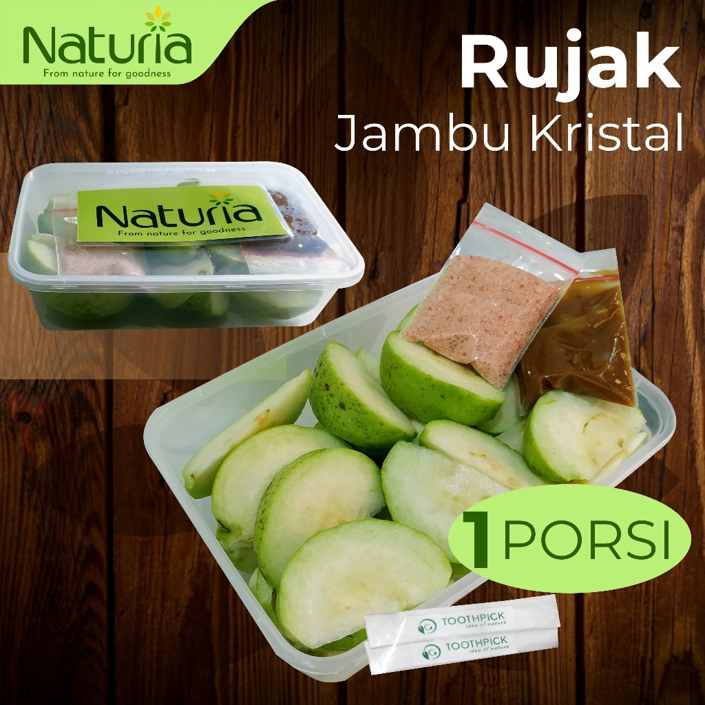 

Naturia Rujak Jambu Kristal cemilan buah segar sehat
