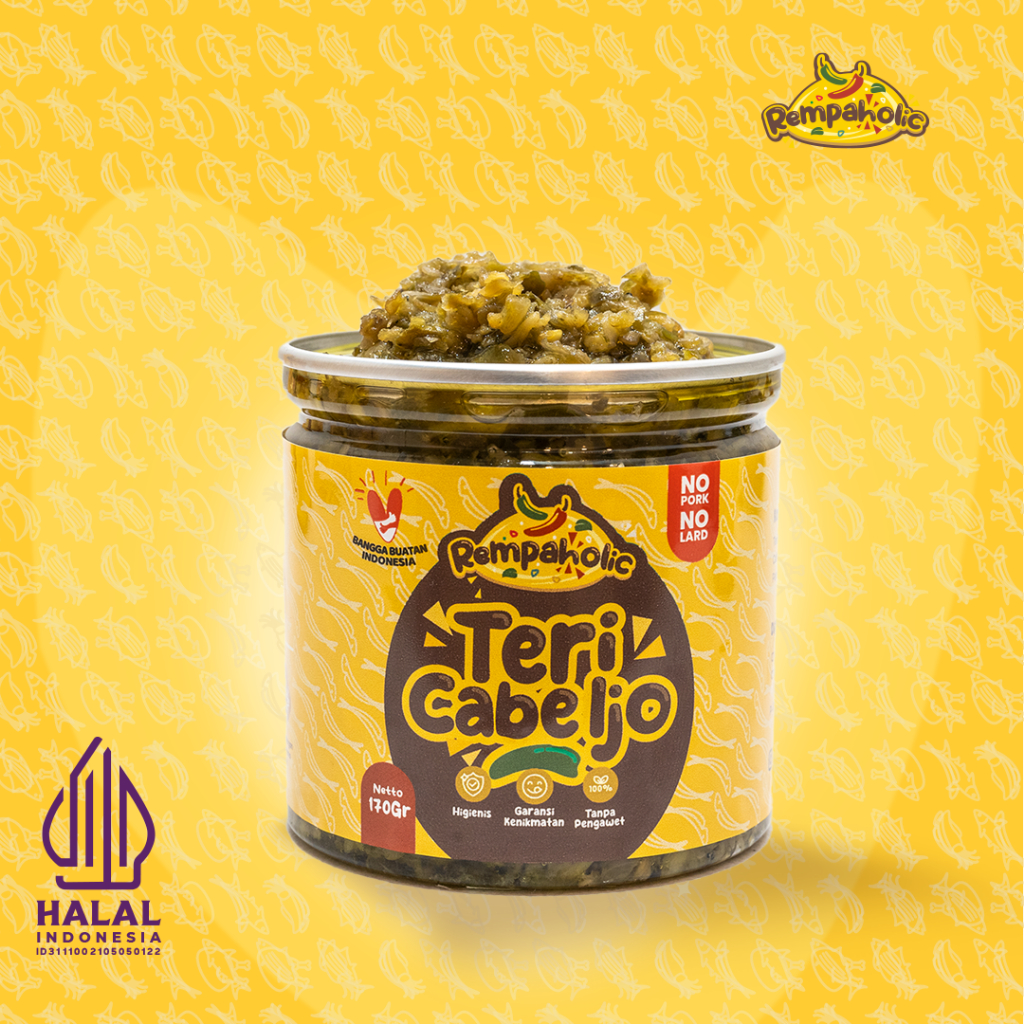 

Rempaholic - Sambal Teri Cabe Ijo – 170 gr - Makanan Instan