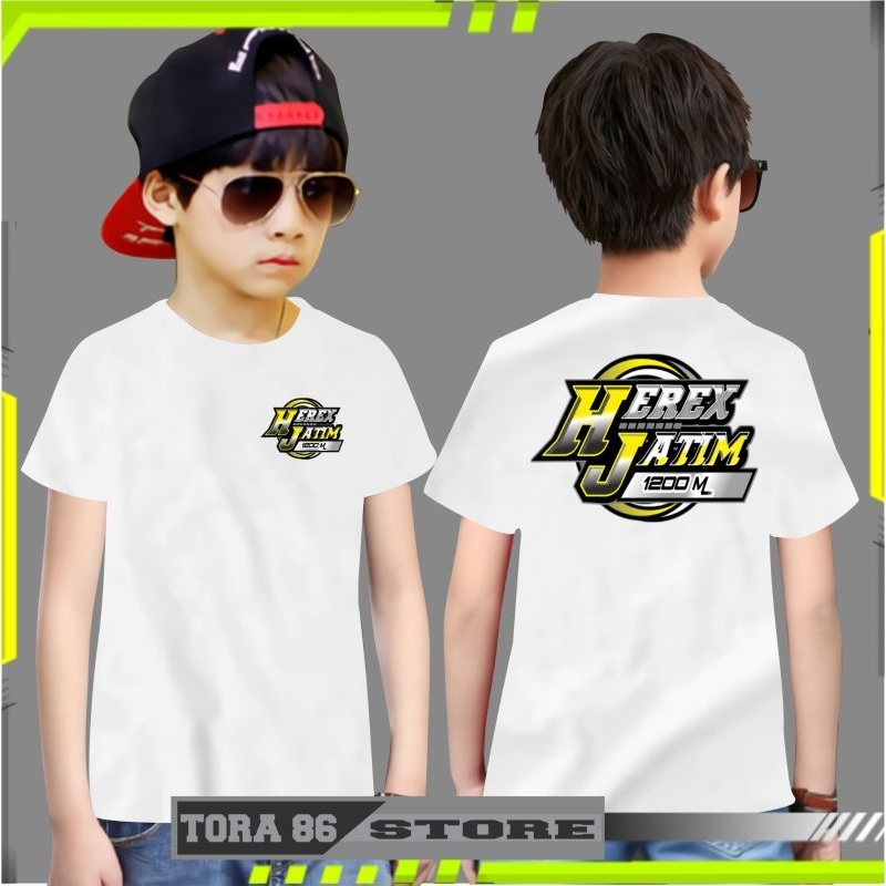 Kaos baju anak laki laki herex jatim bahan katun combed 30s