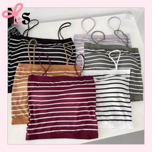 Lovelly Shopping Fashion Tanktop Bra With Cup Singlet Wanita Atasan Sexy BR938